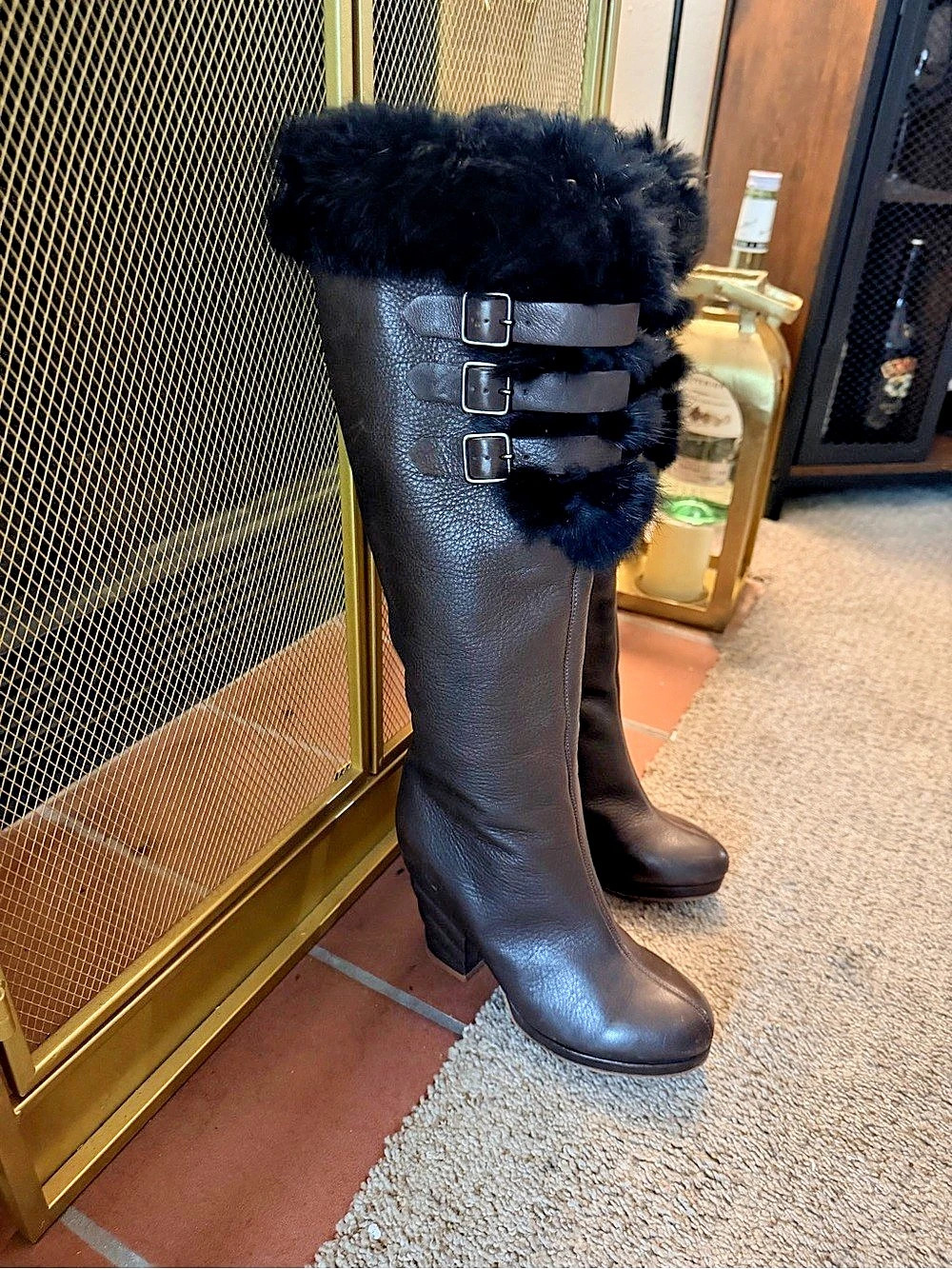 See by Chloé Over-the-Knee Leather Boots EU 37